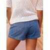 image:imageAstylish Womens High Waisted Shorts Jean Stretchy Casual Fashion Trendy Double Button Fly Denim ShortsIvy