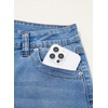 image:imageAstylish Womens High Waist Wide Leg Straight Stretch Jeans Pockets Rivet Retro Early Fall Fashion Denim PantsDusk Blue
