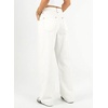 image:imageAstylish Womens High Waist Wide Leg Straight Stretch Jeans Pockets Rivet Retro Early Fall Fashion Denim PantsWhite
