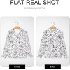 image:imageAstylish Women 2025 Casual Polka Dot Blouses Smocked Long Sleeve V Neck Collared Shirts Chiffon Bohemian TopsWhite
