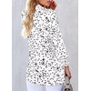 image:imageAstylish Women 2025 Casual Polka Dot Blouses Smocked Long Sleeve V Neck Collared Shirts Chiffon Bohemian TopsWhite