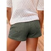 image:imageAstylish Womens High Waisted Shorts Jean Stretchy Casual Fashion Trendy Double Button Fly Denim ShortsFour Leaf Clover