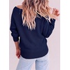 image:imageAstylish Womens Knit Open Front Button Down Hollow Out Cardigan Sweaters  Long SleeveV NeckCrochetChunky2026LightweightCasualBusinessWorkDailySolid Color100 AcrylicWintersFallDateSail Blue