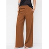 image:imageAstylish Womens High Waisted Wide Leg Pants  Double Ring BeltSide PocketsFall Dress TrousersCoffee