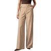 image:imageAstylish Womens High Waisted Wide Leg Pants  Double Ring BeltSide PocketsFall Dress TrousersDark Khaki