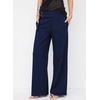 image:imageAstylish Womens High Waisted Wide Leg Pants  Double Ring BeltSide PocketsFall Dress TrousersNavy Blue