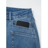 image:imageAstylish Womens Wide Leg High Waisted Denim Pants  Front PocketsStraight LegStyleRetro DenimWith StitchingIvy