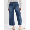 image:imageAstylish Women 2026 Wide Leg Jeans High Waisted Cropped Ankle Denim Pants  with Vertical Seams Stretchy Breathable CasualAshleigh Blue