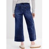 image:imageAstylish Women 2026 Wide Leg Jeans High Waisted Cropped Ankle Denim Pants  with Vertical Seams Stretchy Breathable CasualNavy Blue