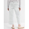 image:imageAstylish Women 2026 Wide Leg Jeans High Waisted Cropped Ankle Denim Pants  with Vertical Seams Stretchy Breathable CasualWhite