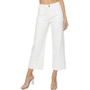 image:imageAstylish Women 2026 Wide Leg Jeans High Waisted Cropped Ankle Denim Pants  with Vertical Seams Stretchy Breathable CasualWhite