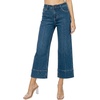 image:imageAstylish Women 2026 Wide Leg Jeans High Waisted Cropped Ankle Denim Pants  with Vertical Seams Stretchy Breathable CasualY Beau Blue
