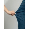 image:imageAstylish Women 2026 Wide Leg Jeans High Waisted Cropped Ankle Denim Pants  with Vertical Seams Stretchy Breathable CasualY Beau Blue