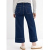 image:imageAstylish Women 2026 Wide Leg Jeans High Waisted Cropped Ankle Denim Pants  with Vertical Seams Stretchy Breathable CasualY Dusk Blue