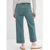 image:imageAstylish Women 2026 Wide Leg Jeans High Waisted Cropped Ankle Denim Pants  with Vertical Seams Stretchy Breathable CasualY Myosotis
