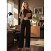 image:imageAstylish Womens 2026 Wide Leg Jeans Casual Denim Pants  Relaxed Fit High WaistedBlack