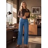 image:imageAstylish Womens 2026 Wide Leg Jeans Casual Denim Pants  Relaxed Fit High WaistedDark Blue