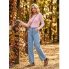 image:imageAstylish Womens 2026 Wide Leg Jeans Casual Denim Pants  Relaxed Fit High WaistedLight Blue