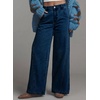 image:imageAstylish Womens 2026 Wide Leg Jeans Casual Denim Pants  Relaxed Fit High WaistedSail Blue