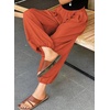 image:imageAstylish Womens Casual Elastic High Waisted Boho Harem Pants  Baggy Balloon PantsBarrel Pants with PocketsComfortableLoungeYogaTravelVacation OutfitsLightweight Beach PantsFlamingo