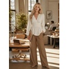 image:imageAstylish Womens Dressy Wrap V Neck Cinched Waist Going Out Peplum Tops  Puff Long SleeveBusiness CasualElegantDate Night OutfitRuched Ruffle ShirtsTrendy Smocked Blouses2026 Cute Fall TopsWhite
