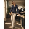 image:imageAstylish Womens Dressy Wrap V Neck Cinched Waist Going Out Peplum Tops  Puff Long SleeveBusiness CasualElegantDate Night OutfitRuched Ruffle ShirtsTrendy Smocked Blouses2026 Cute Fall TopsBluing