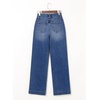 image:imageAstylish Womens High Waisted Wide Leg Straight Jeans  Straight Leg Jean Baggy Trendy Denim Pants Slanted PocketsAshleigh Blue