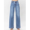 image:imageAstylish Womens High Waisted Wide Leg Straight Jeans  Straight Leg Jean Baggy Trendy Denim Pants Slanted PocketsBeau Blue
