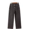 image:imageAstylish Womens High Waisted Wide Leg Straight Jeans  Straight Leg Jean Baggy Trendy Denim Pants Slanted PocketsDark Grey