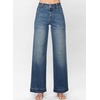image:imageAstylish Womens High Waisted Wide Leg Straight Jeans  Straight Leg Jean Baggy Trendy Denim Pants Slanted PocketsDusk Blue