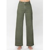 image:imageAstylish Womens High Waisted Wide Leg Straight Jeans  Straight Leg Jean Baggy Trendy Denim Pants Slanted PocketsMist Green