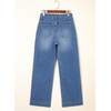 image:imageAstylish Womens High Waisted Wide Leg Straight Jeans  Straight Leg Jean Baggy Trendy Denim Pants Slanted PocketsSky Blue