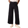 image:imageAstylish Womens High Waisted Jeans Stretchy Wide Straight Leg Loose Trendy Scalloped Hem Denim PantsColor Black