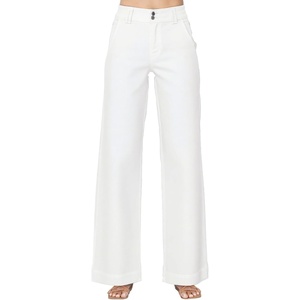 image:imageAstylish Womens High Waisted Wide Leg Straight Jeans  Straight Leg Jean Baggy Trendy Denim Pants Slanted PocketsWhite