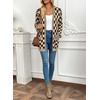 image:imageAstylish Women 2026 Checkered Knit Cardigan Sweaters with Pockets  Open Front Drop Shoulder Long Sleeve 2026 Fall Outfits Business Casual Outwear CoatsCoffee