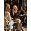 image:imageAstylish Women 2026 Knit Chevron Striped Cardigan Sweaters  Fall Outfits Open Front Long Sleeve Business Casual Button DownBlack Brown
