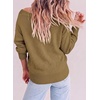 image:imageAstylish Womens Knit Open Front Button Down Hollow Out Cardigan Sweaters  Long Sleeve V Neck Lightweight Business Casual Sweater Cardigans 2026Fall Winter Going Out OutfitsKhaki