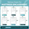 imagePlushDeluxe King Size Premium Mattress Encasement  Zippered Waterproof Bedbug Proof Design 6Sided Protection  Hypoallergenic Cotton Terry Fabric 1215quot Depth1215 Deep