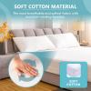 imagePlushDeluxe King Size Premium Mattress Encasement  Zippered Waterproof Bedbug Proof Design 6Sided Protection  Hypoallergenic Cotton Terry Fabric 1215quot Depth1215 Deep