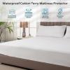 imagePlushDeluxe Mini Crib Size Waterproof Mattress Protector Breathable Soft Cotton Terry Surface Mini CribTwin  39 X 75