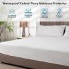 imagePlushDeluxe Mini Crib Size Waterproof Mattress Protector Breathable Soft Cotton Terry Surface Mini CribTwin XL  39x80