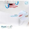 imagePlushDeluxe Premium Bamboo Mattress Protector  King Size Waterproof ampamp Ultra Soft Breathable Noiseless Washable Bed Mattress Cover for Comfort ampamp Protection  WhiteKing 76x80