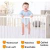 imagePlushDeluxe Premium Bamboo Mattress Protector  King Size Waterproof ampamp Ultra Soft Breathable Noiseless Washable Bed Mattress Cover for Comfort ampamp Protection  WhiteCrib 28x52