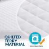 imagePlushDeluxe Premium Bamboo Mattress Protector  King Size Waterproof ampamp Ultra Soft Breathable Noiseless Washable Bed Mattress Cover for Comfort ampamp Protection  WhiteCrib 28x52