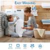 imagePlushDeluxe Premium Bamboo Mattress Protector  King Size Waterproof ampamp Ultra Soft Breathable Noiseless Washable Bed Mattress Cover for Comfort ampamp Protection  WhiteTwin XL 3980