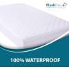 imagePlushDeluxe Premium Bamboo Mattress Protector  King Size Waterproof ampamp Ultra Soft Breathable Noiseless Washable Bed Mattress Cover for Comfort ampamp Protection  WhiteCrib 28x52