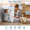 imagePlushDeluxe Premium Bamboo Mattress Protector  King Size Waterproof ampamp Ultra Soft Breathable Noiseless Washable Bed Mattress Cover for Comfort ampamp Protection  WhiteTwin 39x75