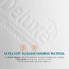 imagePlushDeluxe Premium Bamboo Mattress Protector  King Size Waterproof ampamp Ultra Soft Breathable Noiseless Washable Bed Mattress Cover for Comfort ampamp Protection  WhiteTwin 39x75