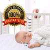 imagePlushDeluxe Premium Bamboo Mattress Protector  King Size Waterproof ampamp Ultra Soft Breathable Noiseless Washable Bed Mattress Cover for Comfort ampamp Protection  WhiteCrib 28x52