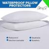 imagePremium Waterproof Pillow Protectors  King Size 20x38 Set of 2  Zippered Pillow Cover Made with Soft Terry Cotton Fabric  Hypoallergenic and Dust ProofQUEEN 20x32